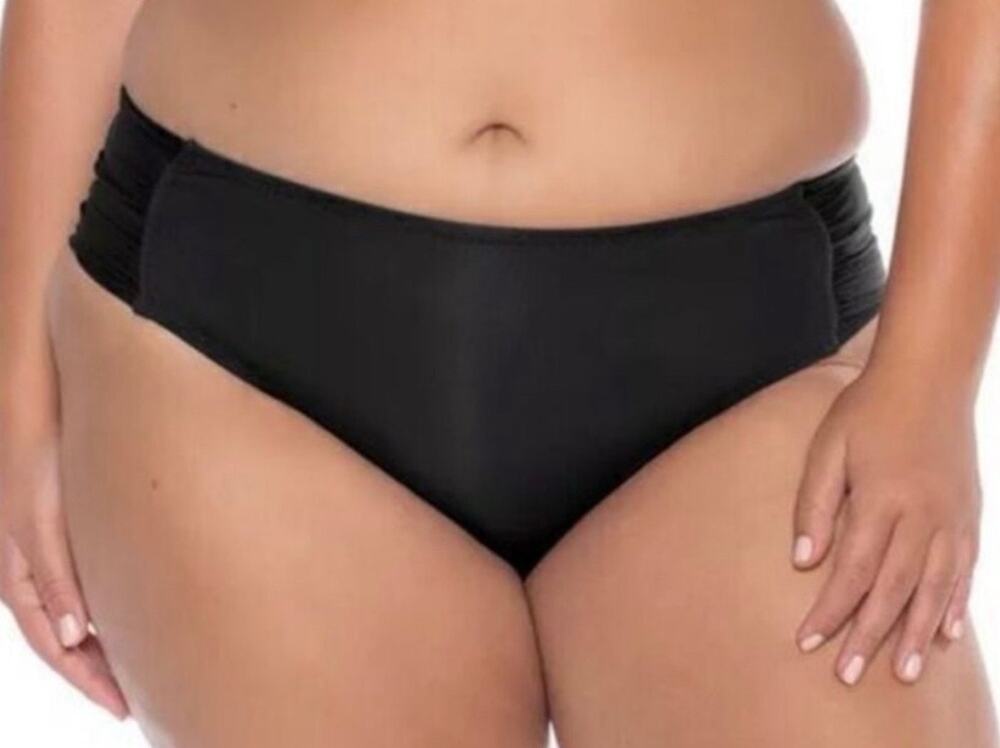 Becca Black Hipster Bikini Bottom  1X NWT